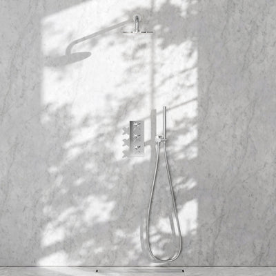 Regal Chrome Crosshead Thermostatic 2-Way Mixer Shower System