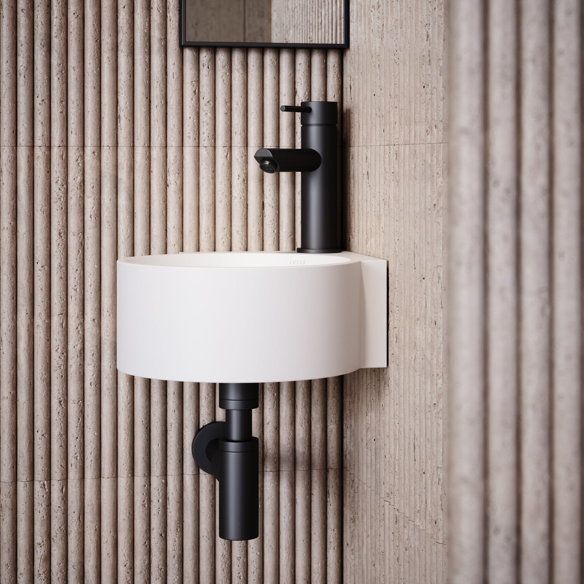 Regal White Micro Corner Basin 300mm