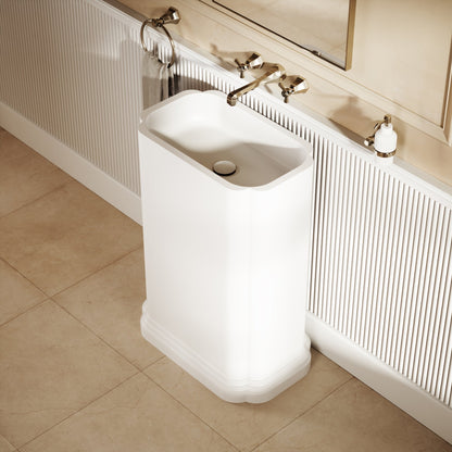 Reverie Freestanding Stone Basin 660mm