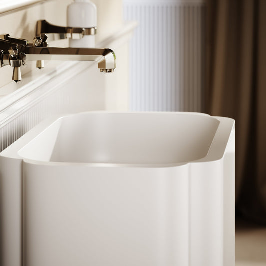 Reverie Freestanding Stone Basin 660mm