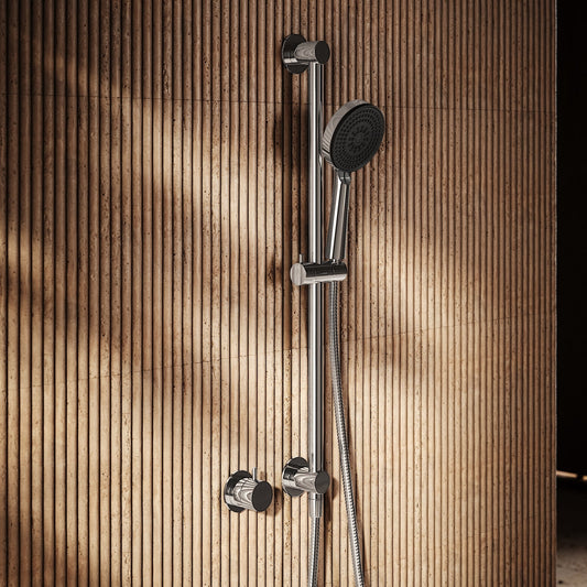 Revive Chrome Shower Riser Kit with Valve