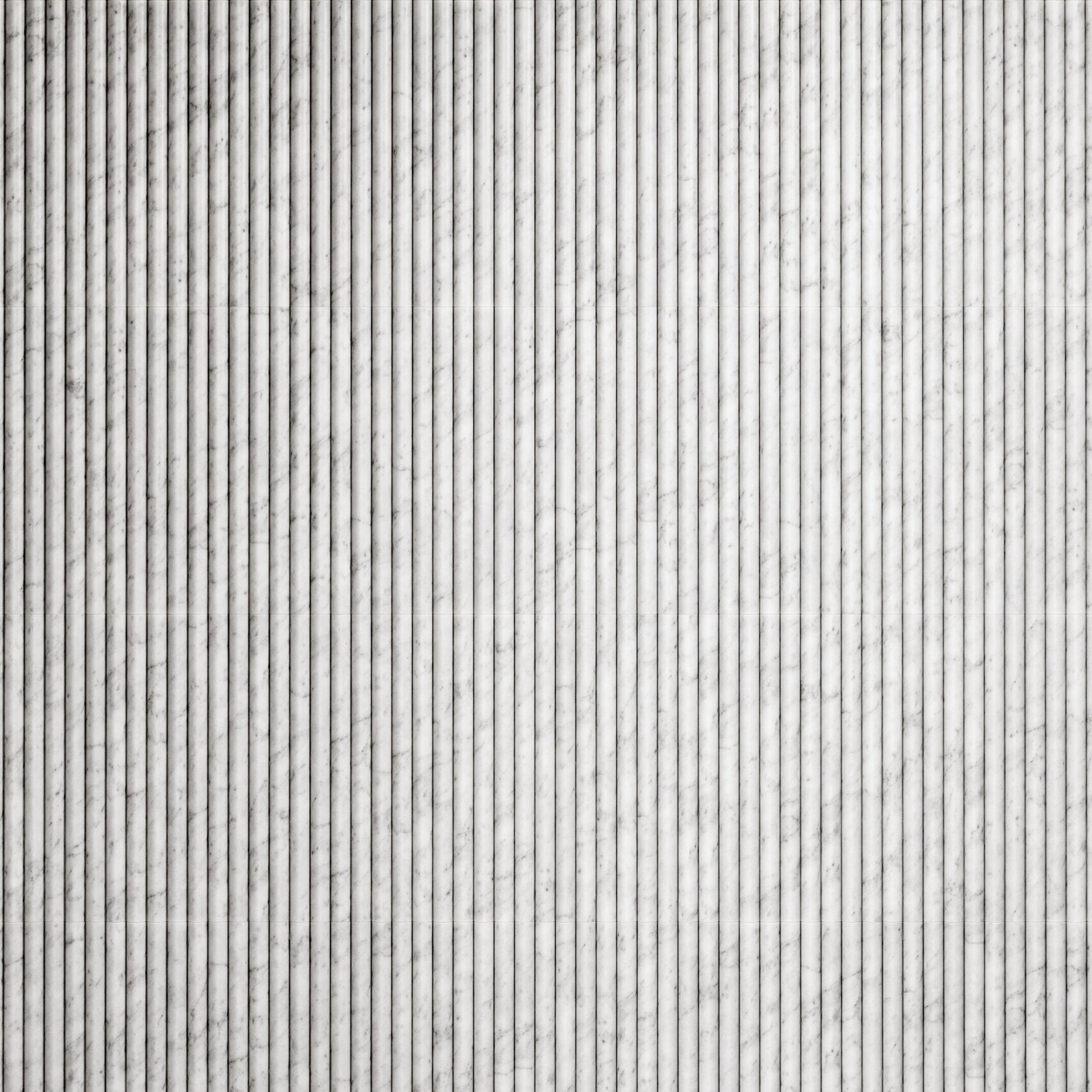 Romano Fluted Carrara Marble Mosaic Wall Tile