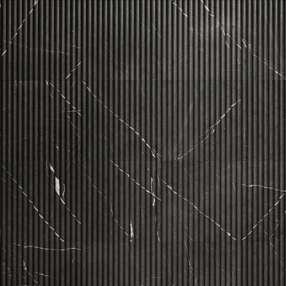 Romano Fluted Grey Pietra Marble Mosaic Wall Tile