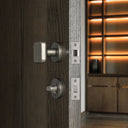 Savoy Distressed Steel WC Thumbturn with Latch