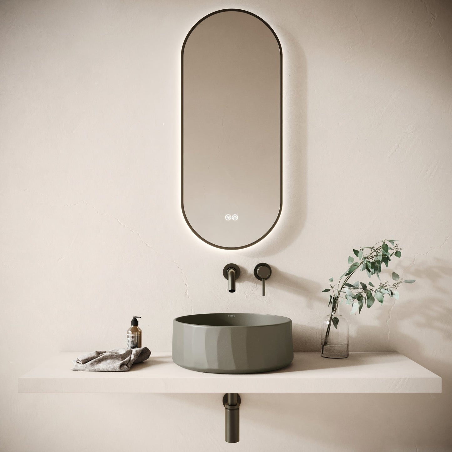 Scolpire Oyster Concrete Countertop Basin 420mm
