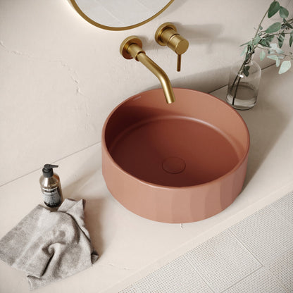 Scolpire Terracotta Concrete Countertop Basin 420mm