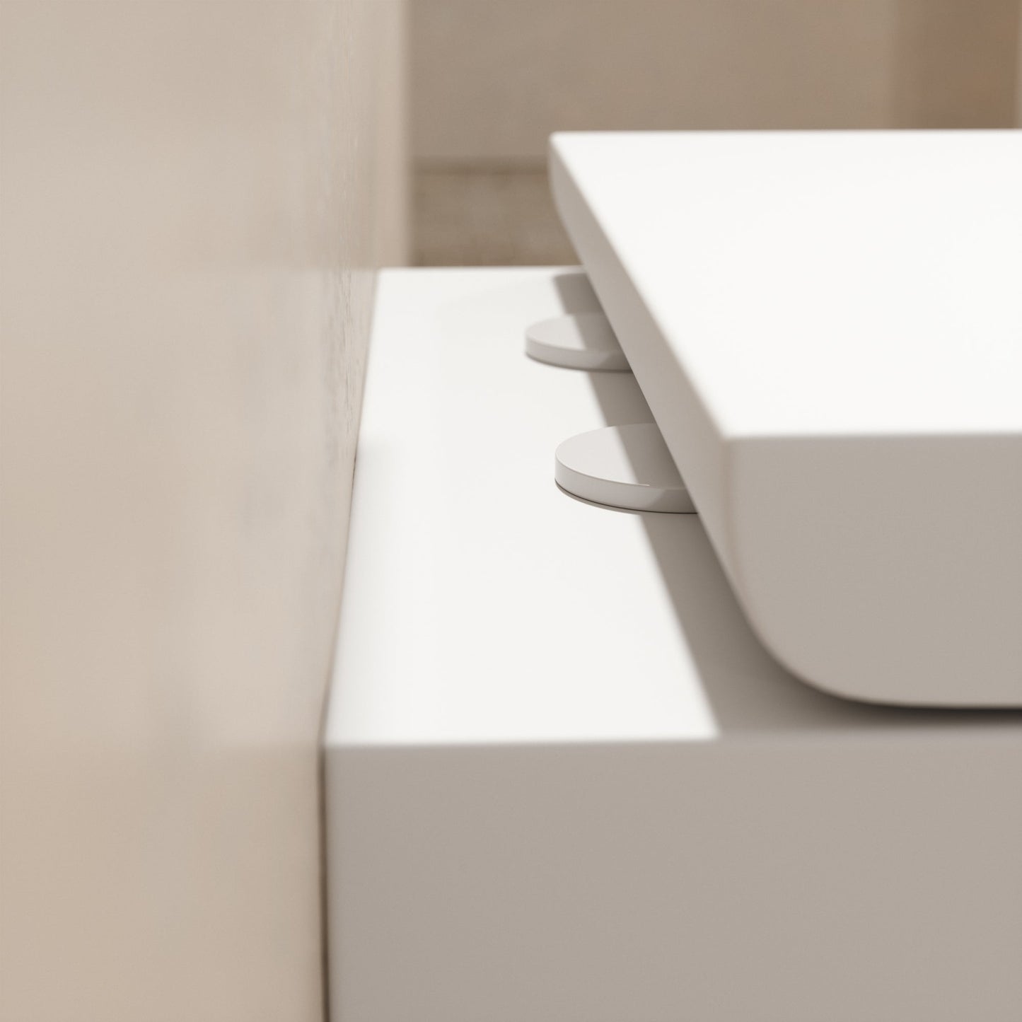 Senza Back To Wall Rimless Toilet with Concealed Cistern and Brushed Gold Flush Plate
