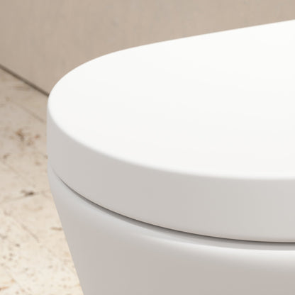 Senza Close Coupled Rimless Toilet with Soft Close Seat