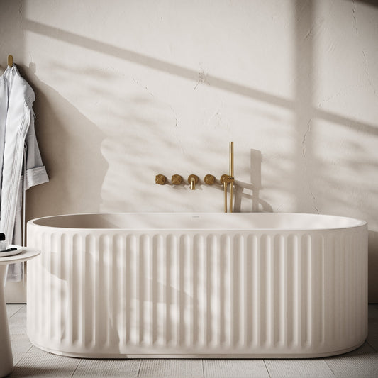 Sereno Shore Concrete Freestanding Bath 1680mm