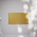 SlimTech Collection Brushed Gold Double Blank Plate