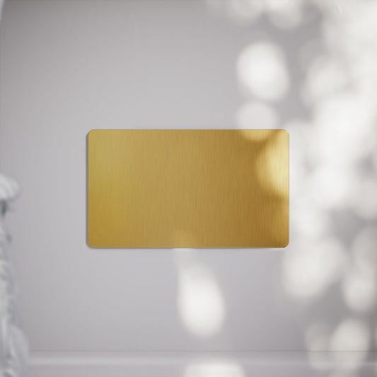 SlimTech Collection Brushed Gold Double Blank Plate