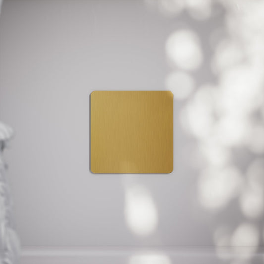 SlimTech Collection Brushed Gold Single Blank Plate