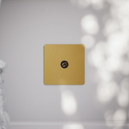 SlimTech Collection Brushed Gold TV Aerial Socket