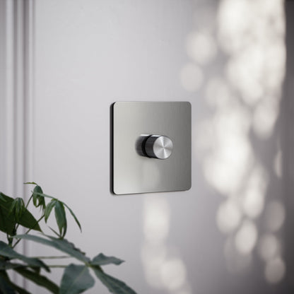 SlimTech Collection Brushed Stainless 1 Gang 2 Way Dimmer Switch