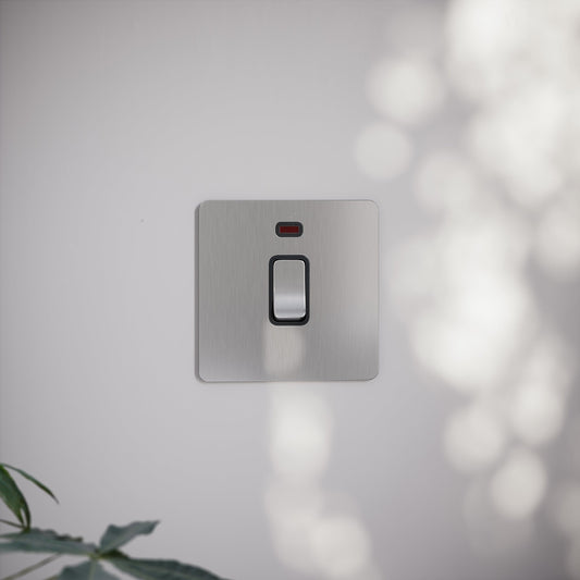 SlimTech Collection Brushed Stainless 20A Isolator Switch