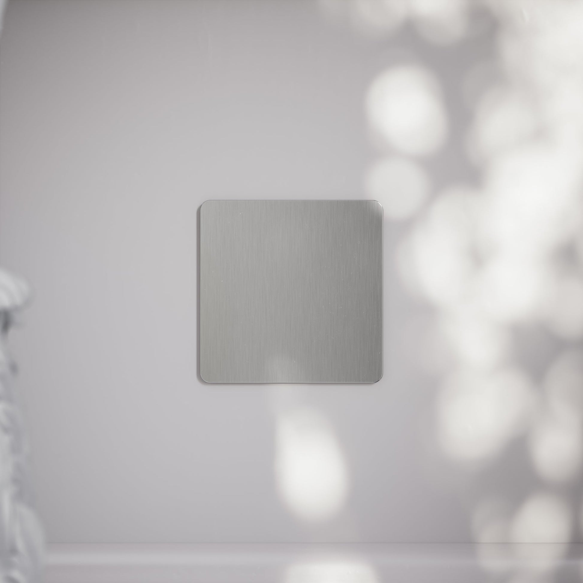 SlimTech Collection Brushed Stainless Single Blank Plate
