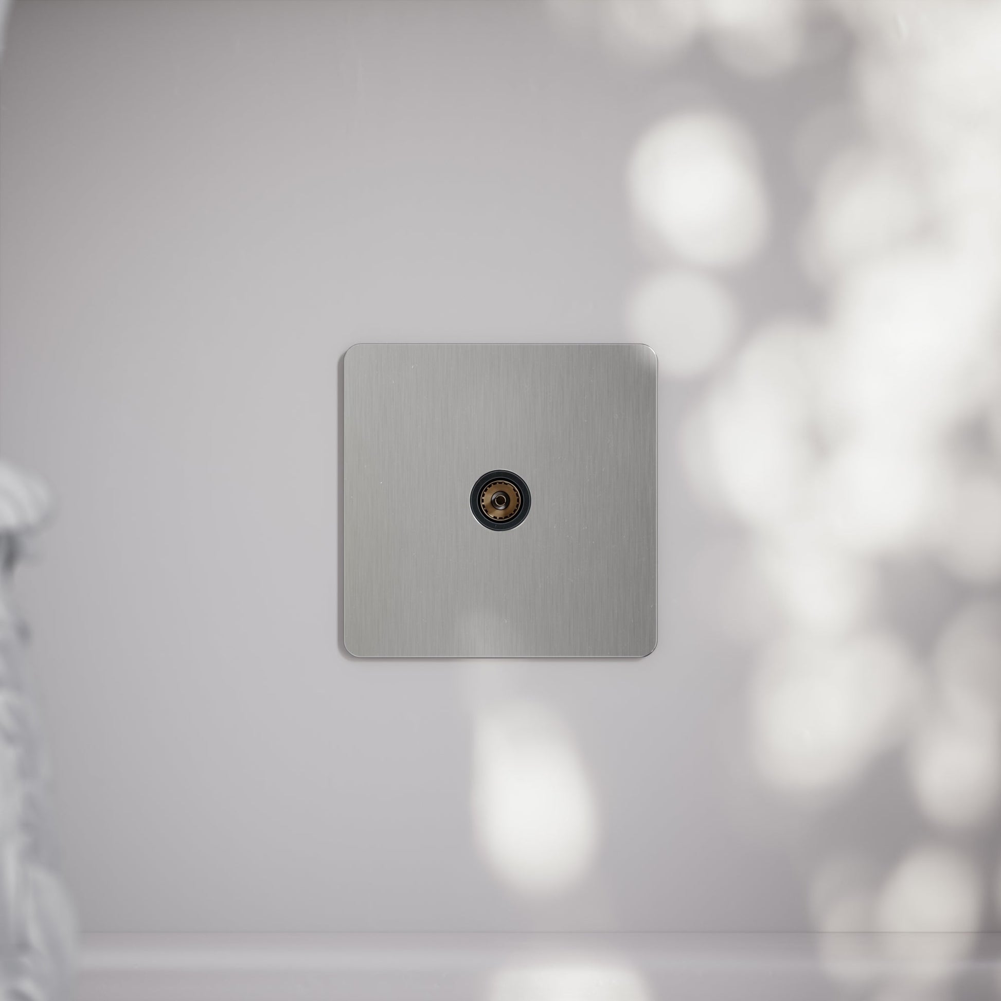 SlimTech Collection Brushed Stainless TV Aerial Socket