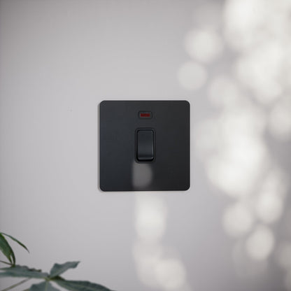 SlimTech Collection Matte Black 20A Isolator Switch
