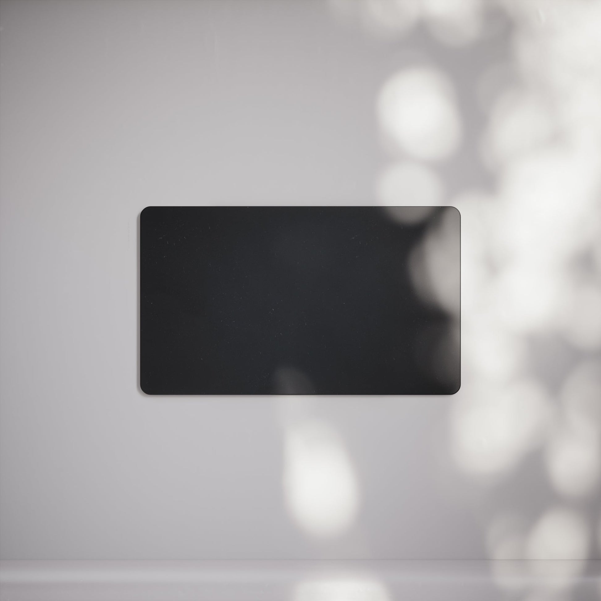 SlimTech Collection Matte Black Double Blank Plate