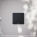 SlimTech Collection Matte Black Single Blank Plate