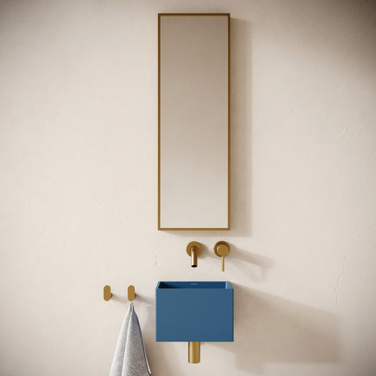 Sobrio Azure Concrete Wall Hung Basin 300mm