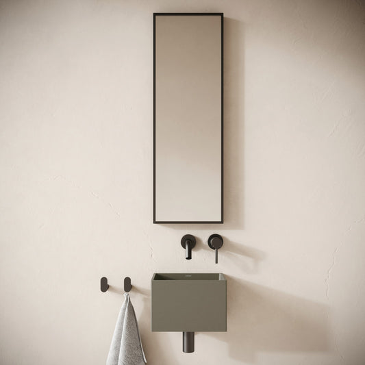 Sobrio Oyster Concrete Wall Hung Basin 300mm