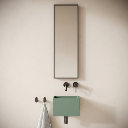 Sobrio Seafoam Concrete Wall Hung Basin 300mm