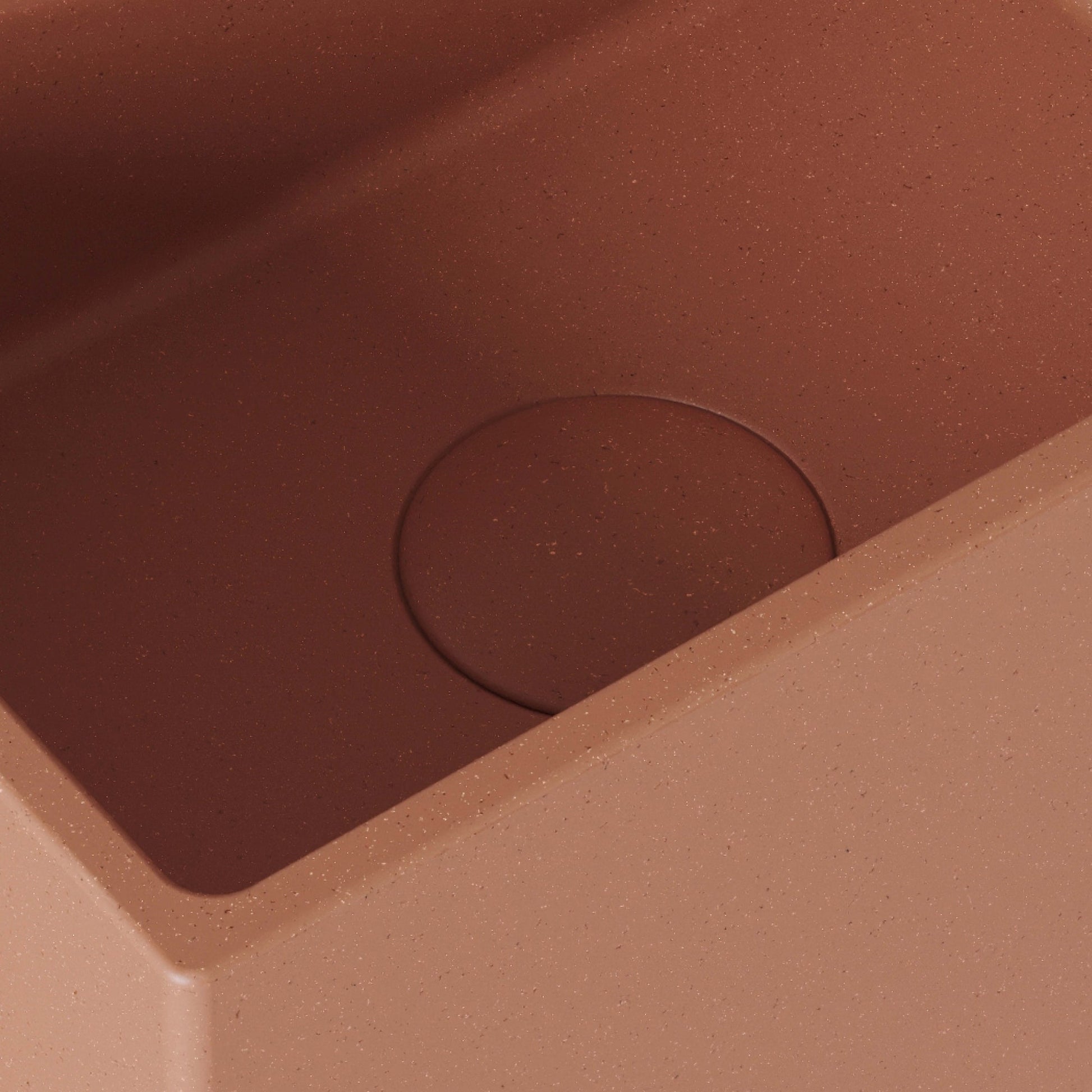 Sobrio Terracotta Concrete Wall Hung Basin 300mm