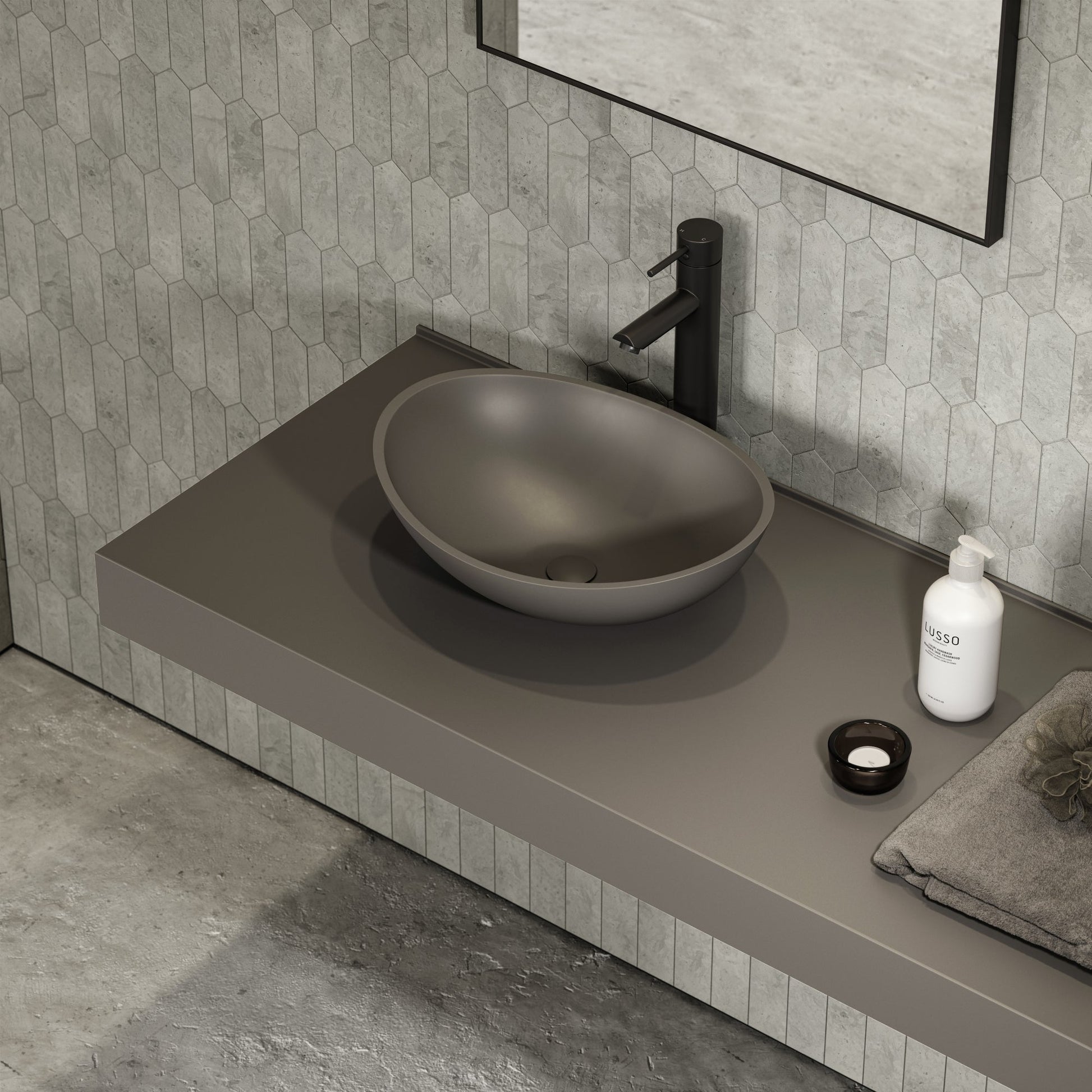 Soho Earth Countertop Stone Basin 420mm