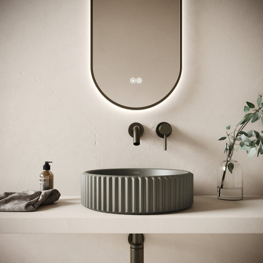 Solco Oyster Concrete Countertop Basin 400mm