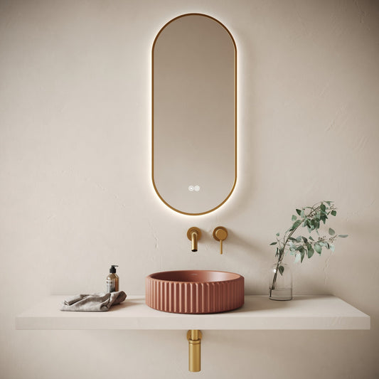 Solco Terracotta Concrete Countertop Basin 400mm