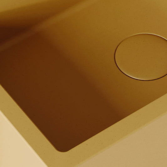 Sostanza Saffron Concrete Wall Hung Basin 400mm