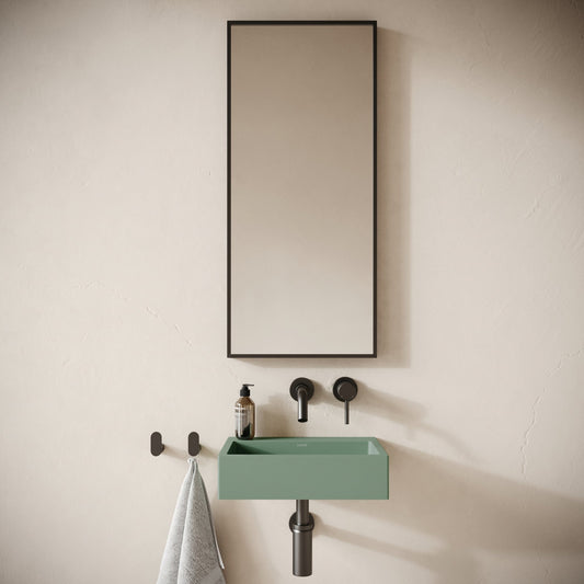 Sostanza Seafoam Concrete Wall Hung Basin 400mm