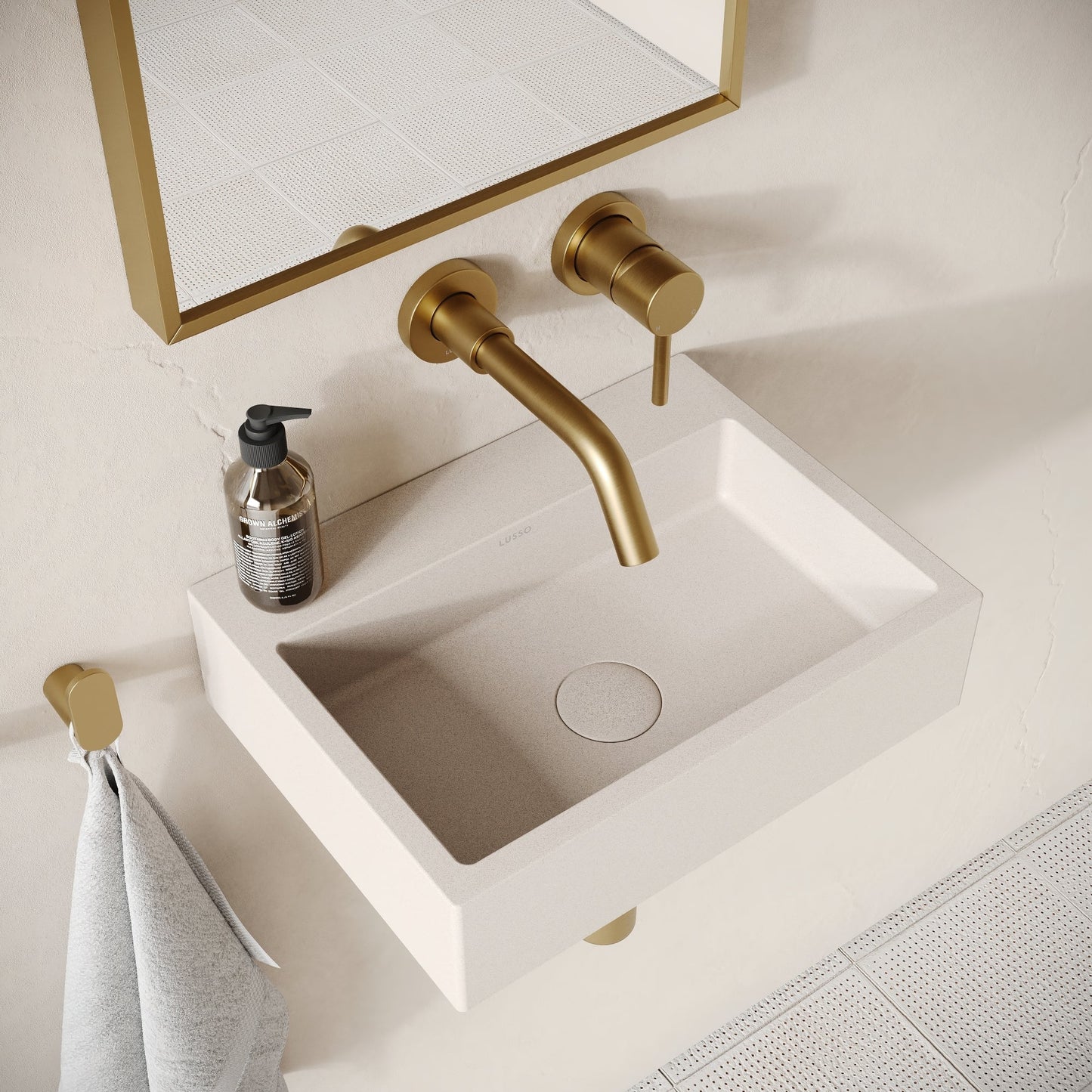 Sostanza Shore Concrete Wall Hung Basin 400mm