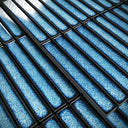 Stick Mosaic Ocean Mist Blue Glazed Porcelain Wall Tile 282 x 294mm