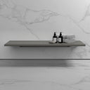 Stone Wall Hung Slimline Towel Shelf (1000mm Wide - Clay)
