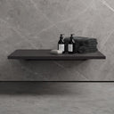Stone Wall Hung Slimline Towel Shelf (660mm Wide - Charcoal)