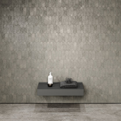 Stone Wall Hung Towel Shelf (660mm Wide - Clay)