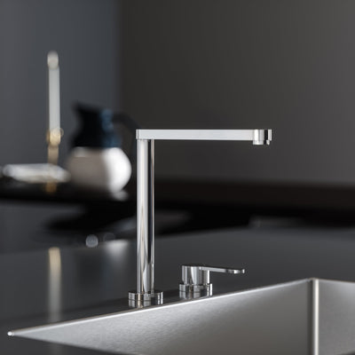 Tempo 2 Hole Chrome Kitchen Tap with Swivel Spout