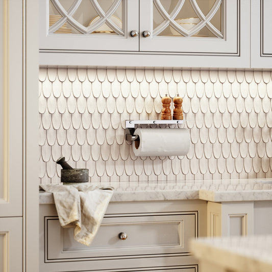 Tempo Chrome Wall Mounted Kitchen Roll Holder