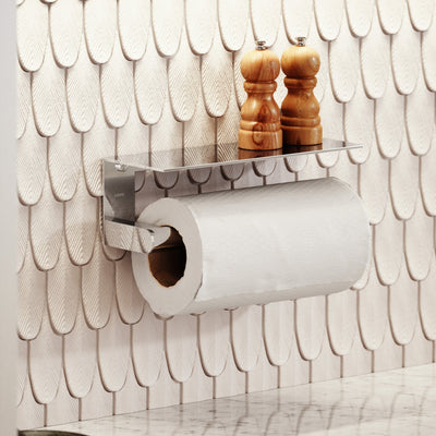 Tempo Chrome Wall Mounted Kitchen Roll Holder