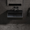 Thinn Wall Mounted Matte Black Basin 500mm