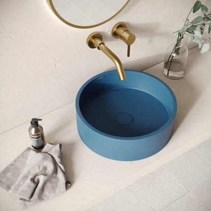 Tondo Azure Concrete Countertop Basin 390mm