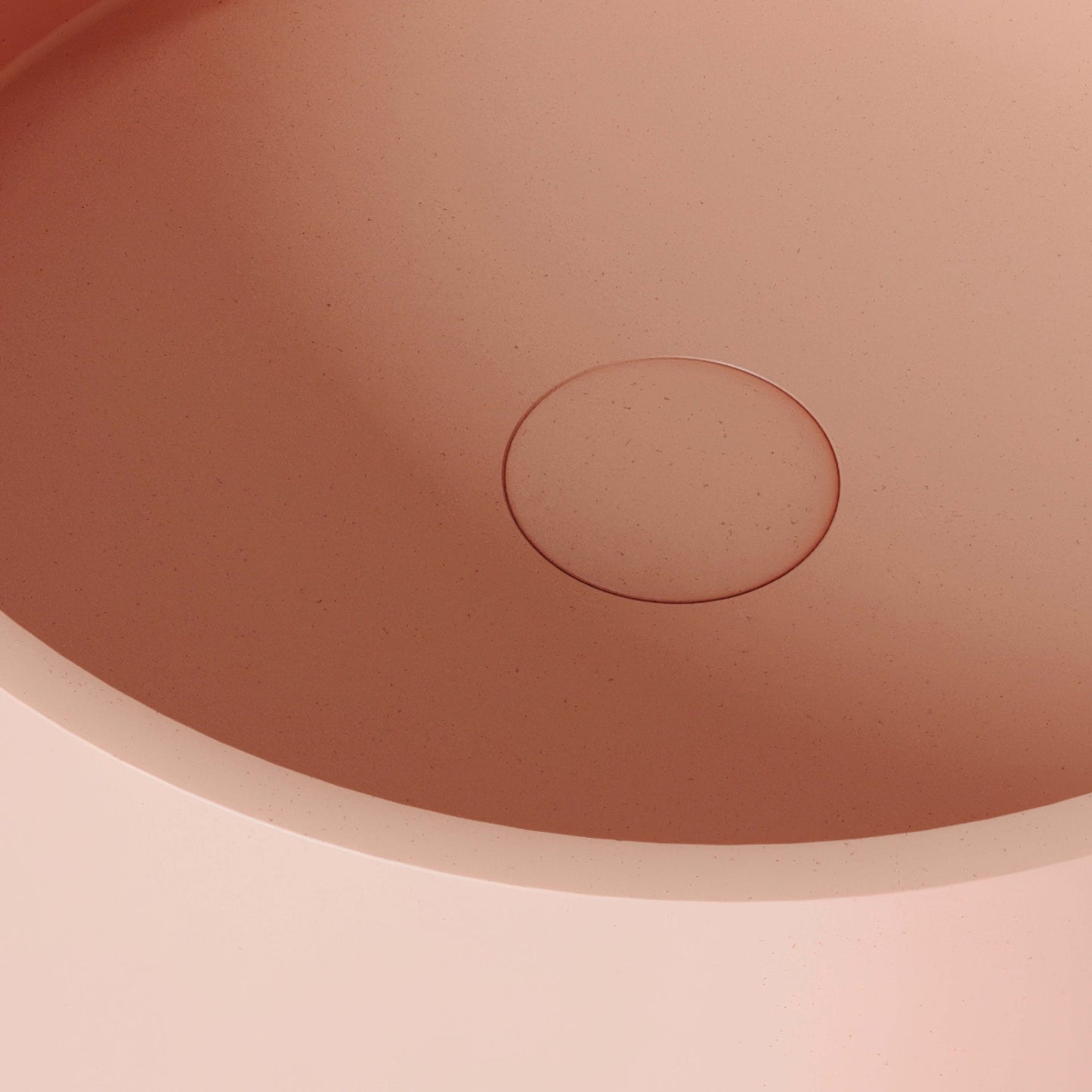 Tondo Blush Concrete Countertop Basin 390mm
