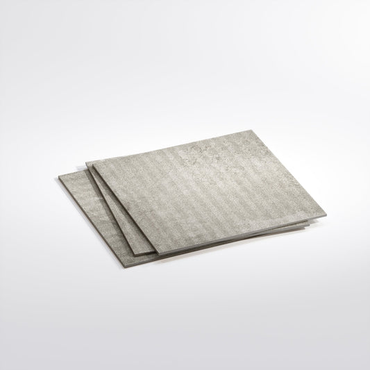 Torino Grigio True Limestone Chevron Porcelain Wall or Floor Tile 600 x 600mm
