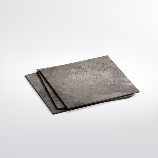 Torino Nero True Limestone Porcelain Wall or Floor Tile 600 x 600mm