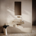 Travertine Countertop Basin Shelf 660mm