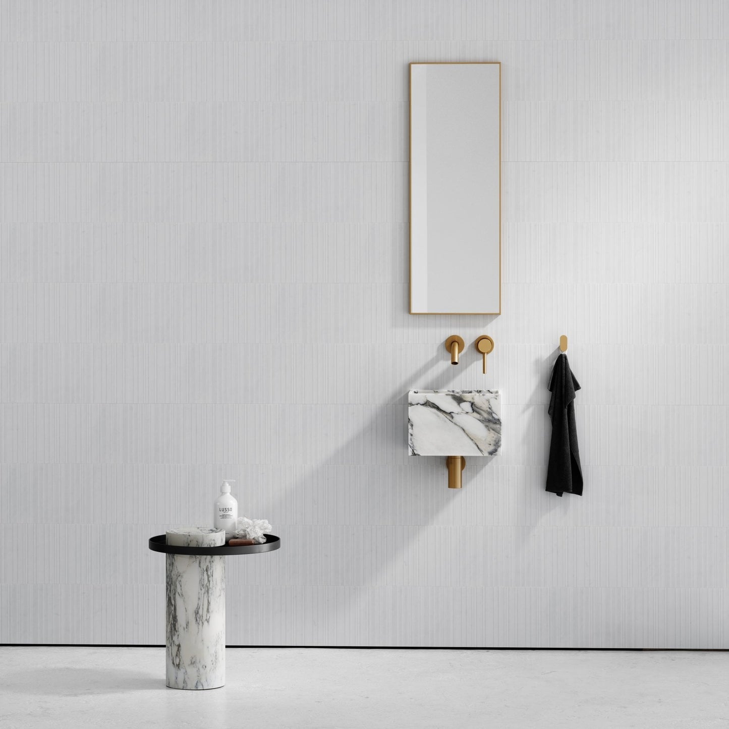 Tucci Arabescato Marble Wall Hung Basin 300mm
