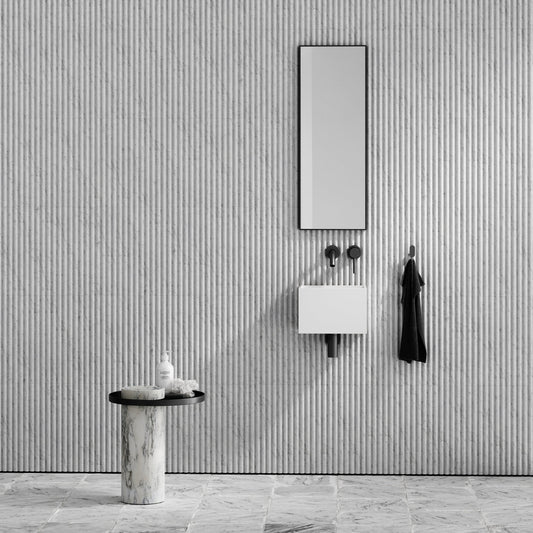 Tucci White Wall Hung Micro Basin 300mm