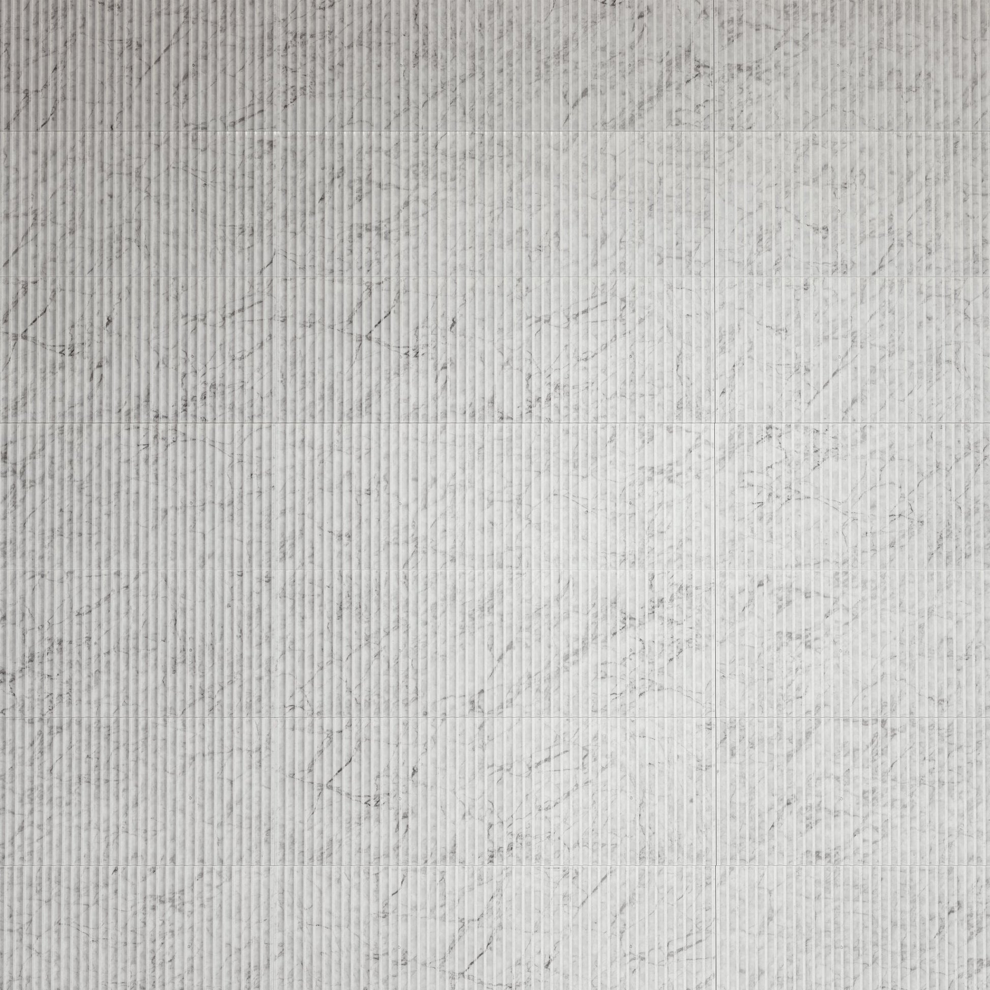 Tuscano Fluted Carrara Marble Wall Tile